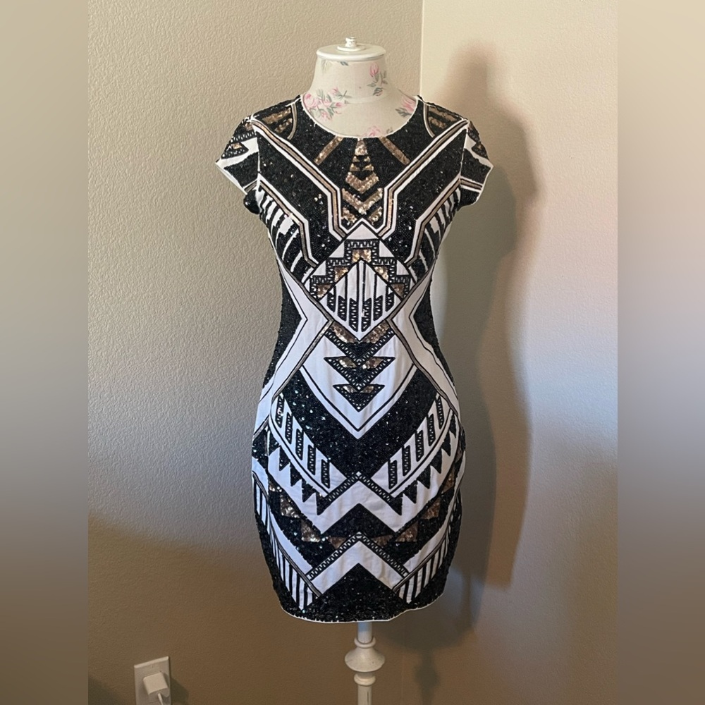 Express sequins dress